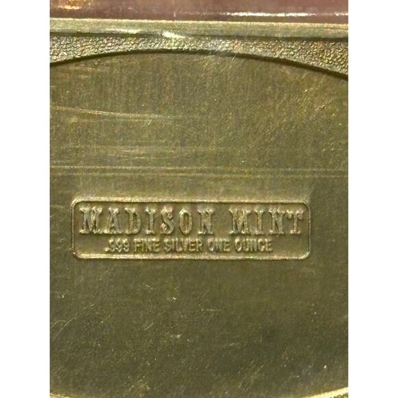 MINT 1975 Easter Chicks Bar 1 Troy oz .999 Fine Silver Madison Mint Bullion - Picture 3 of 3